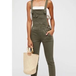 Free People Olive Women's Jeans Overalls